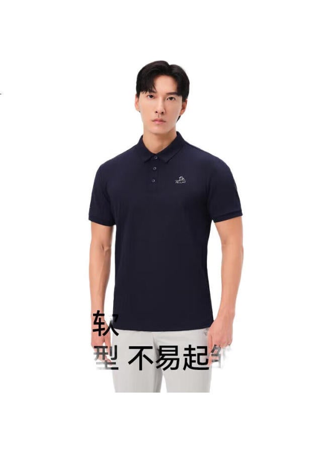 PELLIOT Outdoor Quick-Dry Polo Shirt, Business T-Shirt For Men And Women, Summer Short-Sleeve Collared Shirt, 11421507, Black, M - Image 3