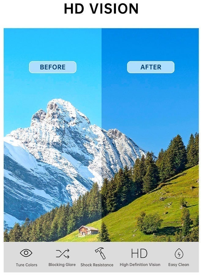 CIKJUK Polarized Sunglasses for Men Women Round Trendy Sun Glasses UV400 Protection Men's Women's Sunglass Chunky Mens Shades 90s Circle Sun Glas Retro Eyewear Black - Image 3