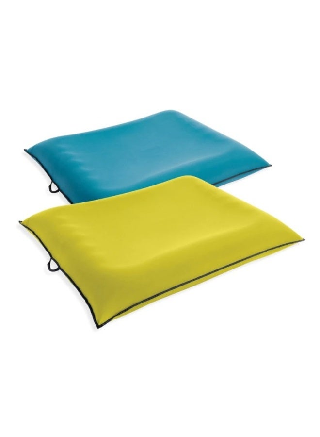 INTEX Luxe Lounge Inflatable Pool Mat: Removable Fabric Cover – 2 Soft Handles – 440 Weight Capacity – 78" x 62" – One Mat, Color May Vary - Image 1