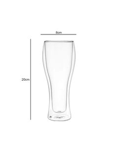 CRISTAL AKDC 2 Pieces Double Wall Tumbler, Elegant Classic Design, Perfect Glasses for Water  - Image 2