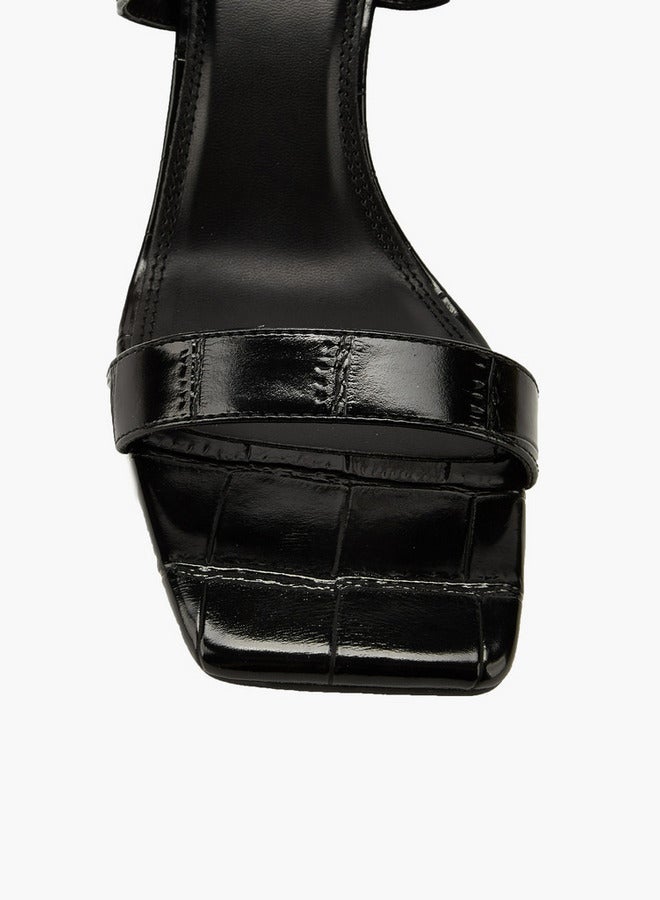 Celeste Women's Solid Wedge Heeled Sandals with Buckle Closure - Image 4