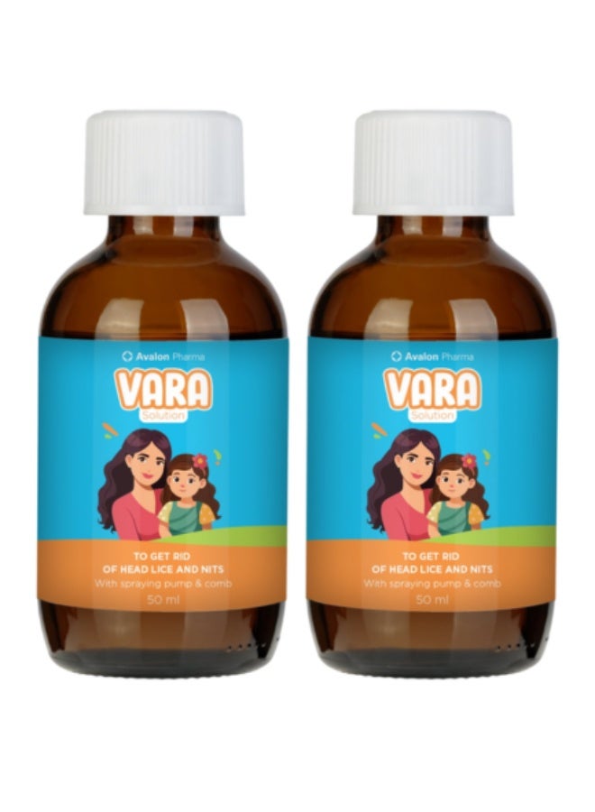 Avalon Pharma Vara Solution To Eliminate Lice And Nits With Spray 50.0ml Bundle - Image 1