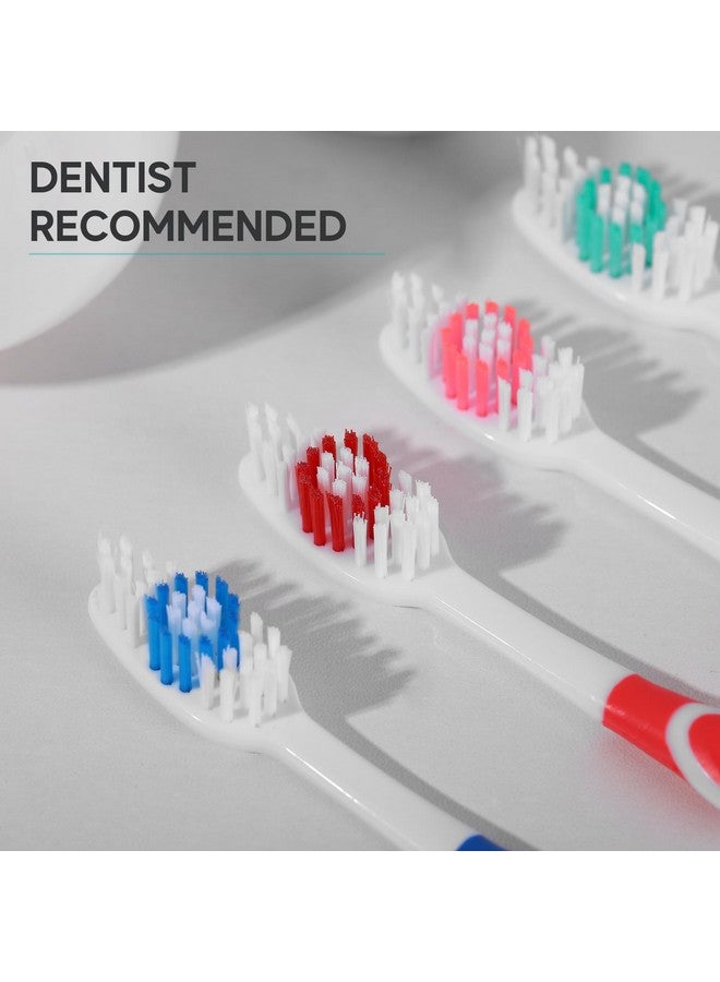 Avistar 104 Pack Bulk Toothbrushes w/Cover Caps, Individually Wrapped Disposable Travel Toothbrush, Value Size, Long Lasting 3+ Months, Med-Soft Manual Teeth Brush Bristles, 4 Colors (Red Green Blue Pink) - Image 5