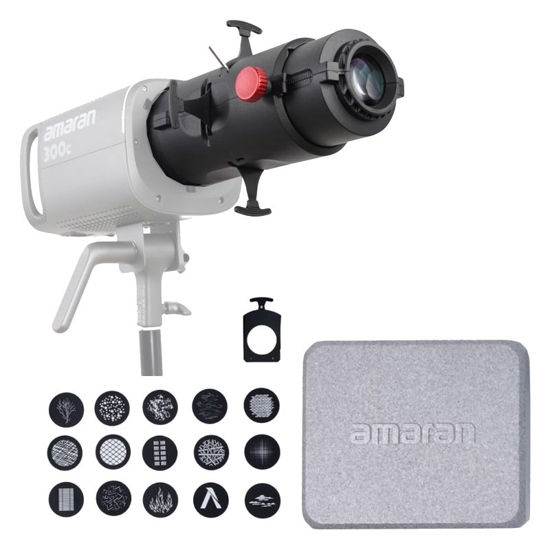 Aputure Aputure Amaran Spotlight SE 36° Lens Kit, Projection Lens Modifier for Amaran 300C Amaran 150C Amaran 200X S 60X S Aputure 300X and Other Power not Exceeding 300W Bowens Mount Lights  - Image 1