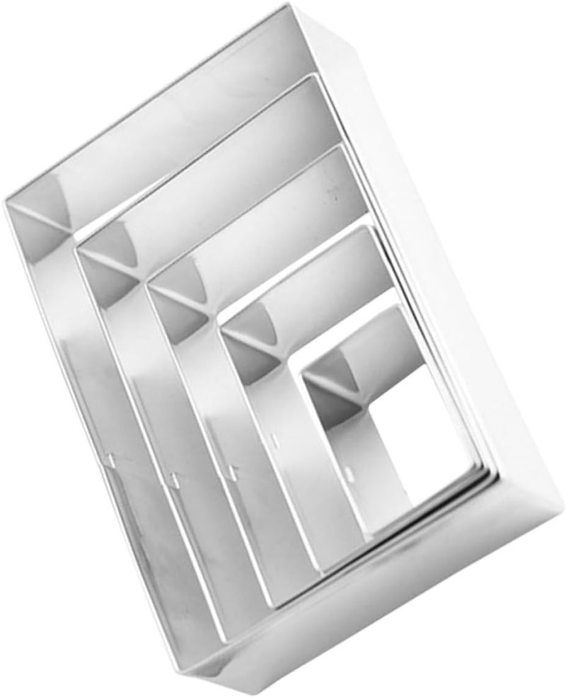 Baking Mold,Cake Pans Stainless Steel Rectangle Cookie Cutter Baking Molds for Cookies Pastry and Cakes for Home Baking and Professional Use - Image 1