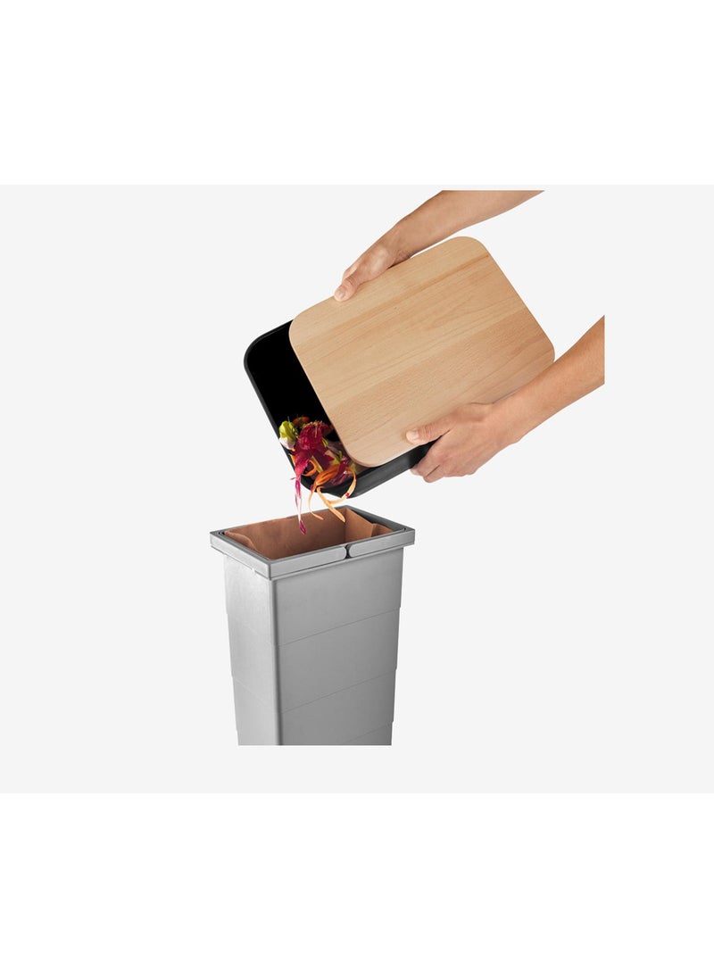 Tchibo Wooden Cutting Board, Natural Beech and Black  - Image 5