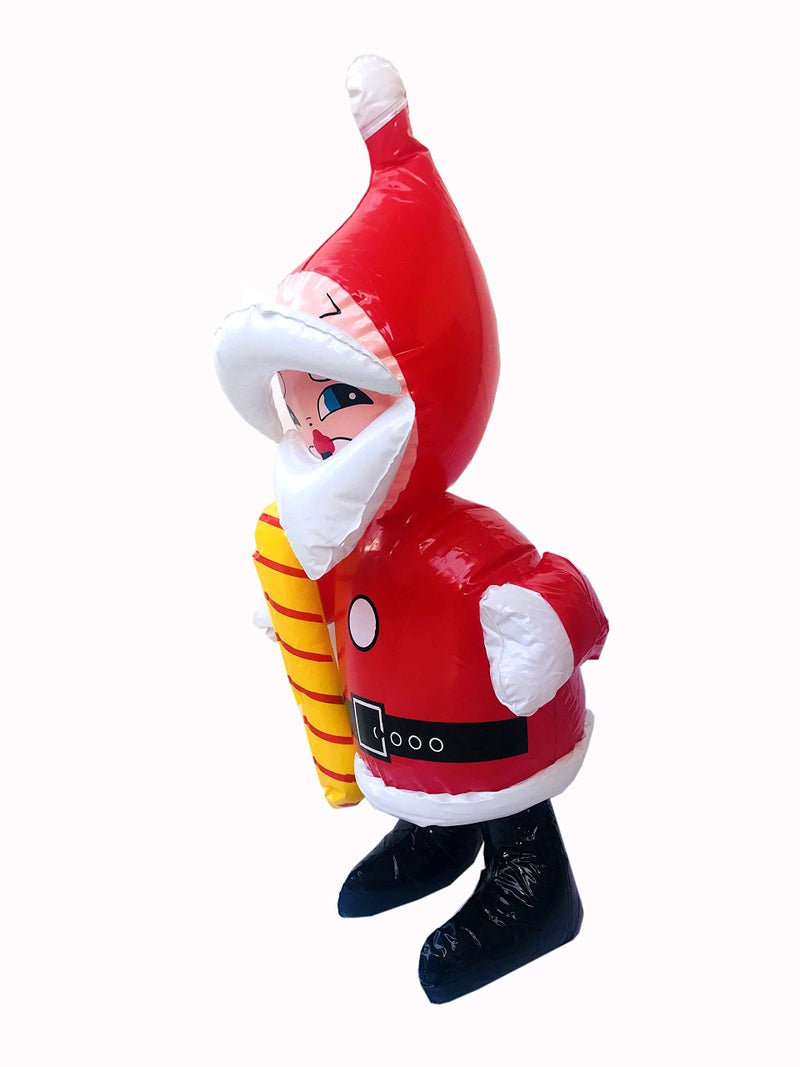 Evisha Tube Santa Claus Balloons for Christmas Party Decoration Size (H-18, L- 8",W- 5") - Image 2