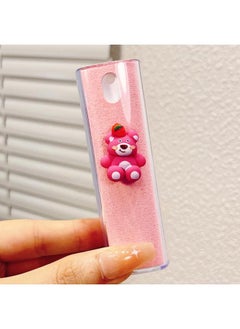 General Mobile Phone Screen Cleaning Artifact Portable Spray Wipe One Cute Cartoon Tablet Computer Display Screen Cleaning Solution-Color:Pink Sitting Berry Bear 50ml Refill Liquid  - Image 1