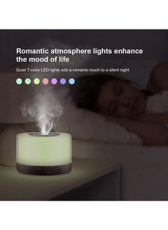 Arabest 500ml Ultrasonic Air Humidifier, Essential Oil Diffuser, 7-color LED Light with Remote Control, Timing Setting, Suitable for Home/Office/Study  - Image 2