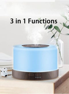 Arabest 500ml Ultrasonic Air Humidifier, Essential Oil Diffuser, 7-color LED Light with Remote Control, Timing Setting, Suitable for Home/Office/Study  - Image 4
