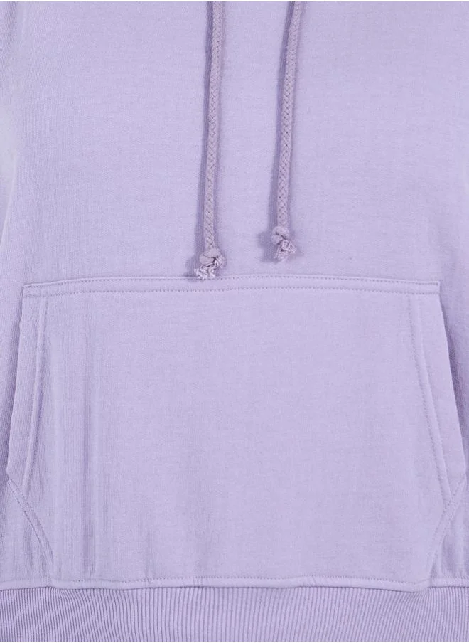 Styli Plus Size Regular Fit Regular Length Plain Hoodie