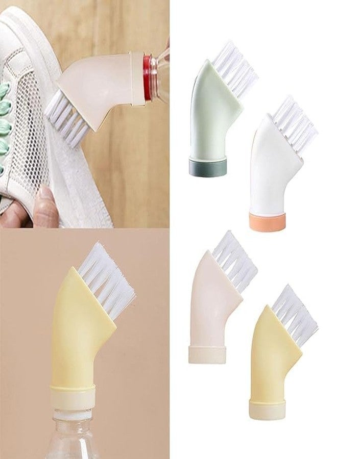 KPS Bottle Cap Cleaning Brush | Multifunctional Groove Gap Cleaner | Reusable Wet Dry Cap Angle Cleaner | Household Cleaning | Window Crevice Cleaning Brush (Pack of 2 PCs,Multicolor) - Image 3