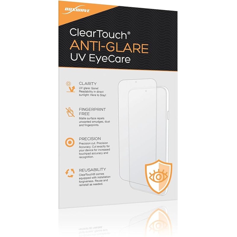 بوكس ويف BoxWave Screen Protector Compatible with Omron 7 Series BP6350 - ClearTouch Anti-Glare Anti-UV EyeCare (2-Pack), Filters Out Harmful Blue Light Reduce Fatigue - Image 2