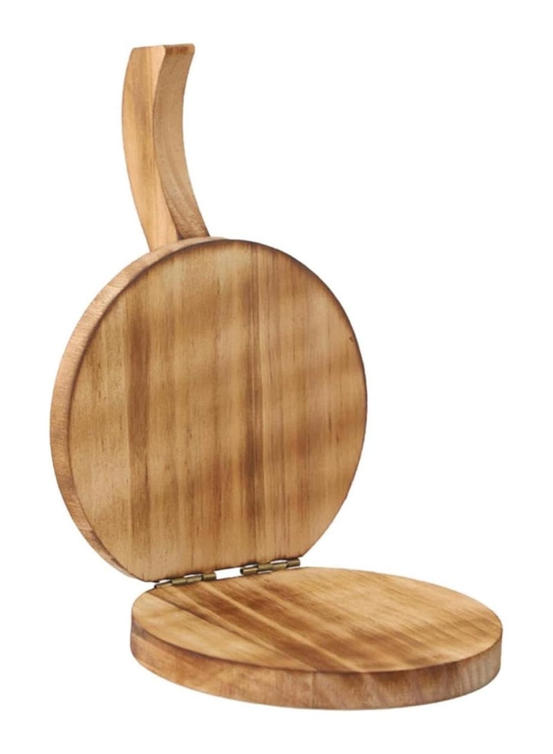 عام **مكبس تورتيلا خشبي، مكبس بيتزا وخبز مسطح يدوي، مدوّنة عجينة متعددة الوظائف للجنوكي والخبز المسطح – الأداة المثالية للمطبخ للضغط ولف العجين بدون جهد.** - Image 1