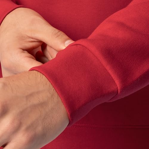 Fruit of the Loom Men's Eversoft Fleece Sweatshirts & Hoodies, Sweatshirt-Red, Medium - Image 3