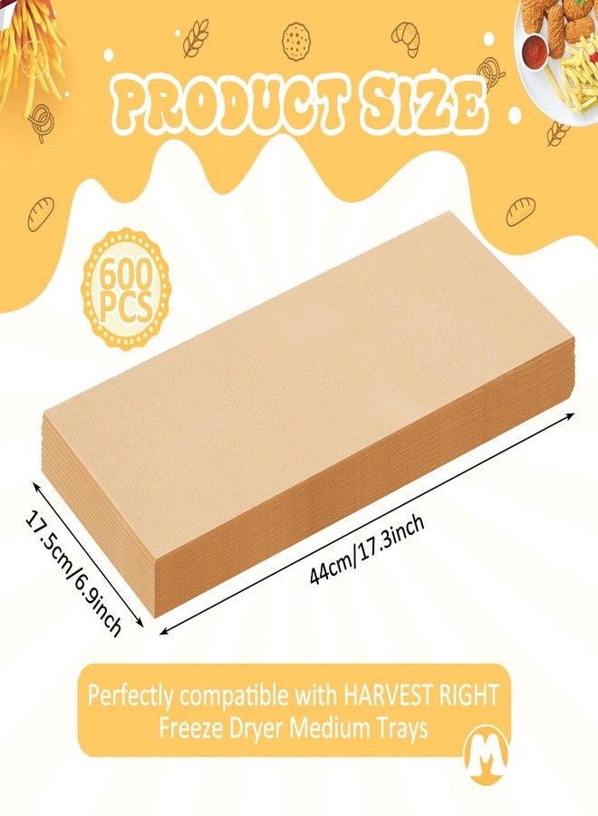 Fuyoooo 600 Pcs Freeze Dryer Tray Mats Compatible with Harvest Right, Harvest Right Freeze Dryer Accessories, One-off Parchment Paper, Non-stick Baking Mats (Medium 17 x 6.8") - Image 2