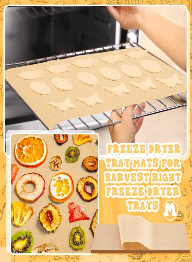 Fuyoooo 600 Pcs Freeze Dryer Tray Mats Compatible with Harvest Right, Harvest Right Freeze Dryer Accessories, One-off Parchment Paper, Non-stick Baking Mats (Medium 17 x 6.8") - Image 4