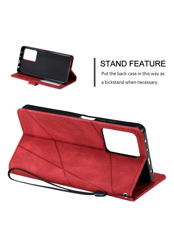 S-TOP Case For Redmi Note 12 Pro 5G Global Skin Feel Splicing Leather Phone Case - Image 5