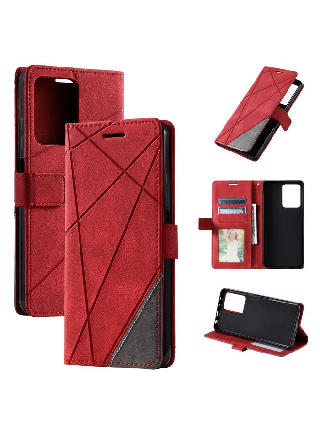 S-TOP Case For Redmi Note 12 Pro 5G Global Skin Feel Splicing Leather Phone Case - Image 1