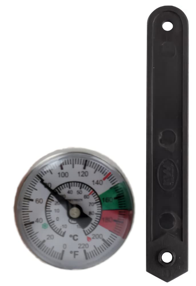 Rattleware Thermometer, Genuine Milk Frothing Thermometer and Barista Thermometer, Fast Readout and Clear Temperature Targets / 7" Probe, 1" Dial - Image 1