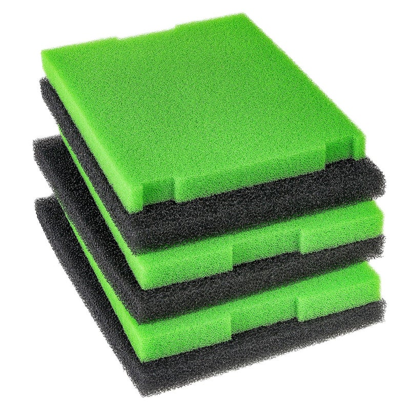 LTWHOME Replacement Filter Pads Compatibable with TetraPond Submersible Flat Box FK3, FK5, FK6, and SF1 (Pack of 3 Sets)