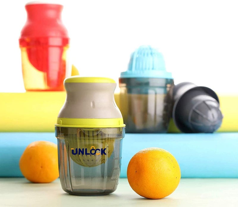 Unlock 2 In One Multi Use Hand Press Manual Juicer For Lime Fresh Water Melon Strawberry Blueberry Grapes Healthy Juice Anytime Fresh Multi Color Made In India - Image 5