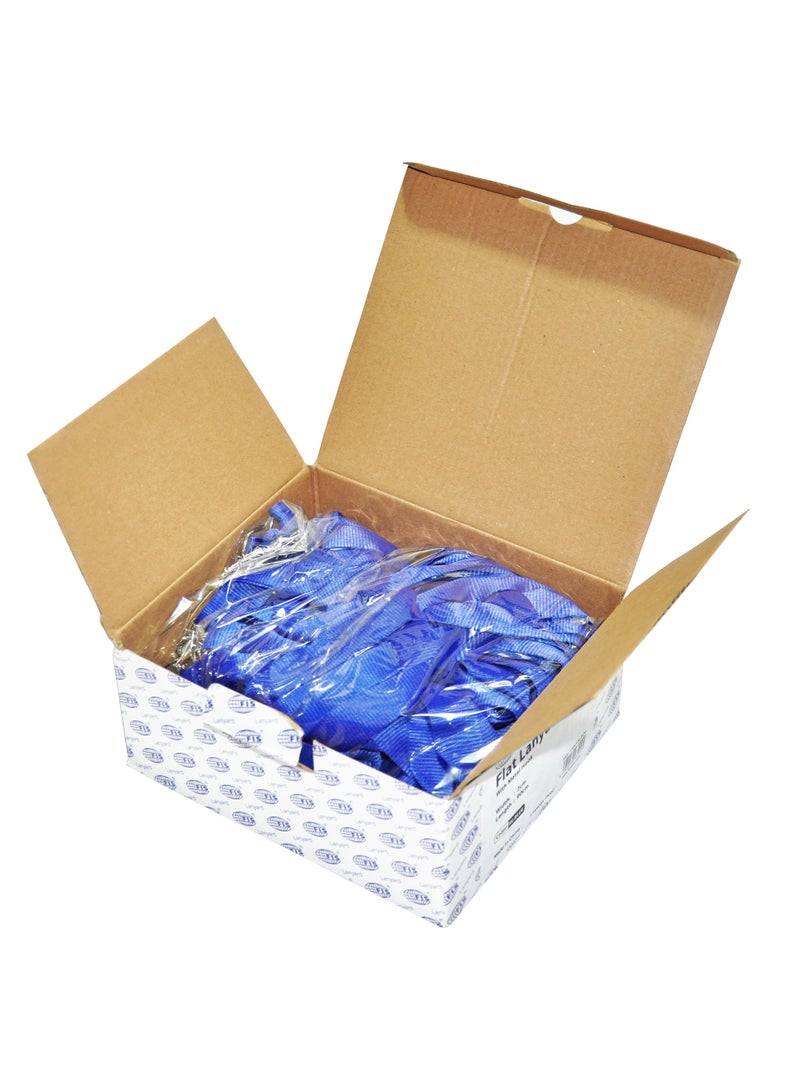 FIS عبوة من 50 قطعة حاملة شارة مسطحة مع خطاف باللون الأزرق - Image 2