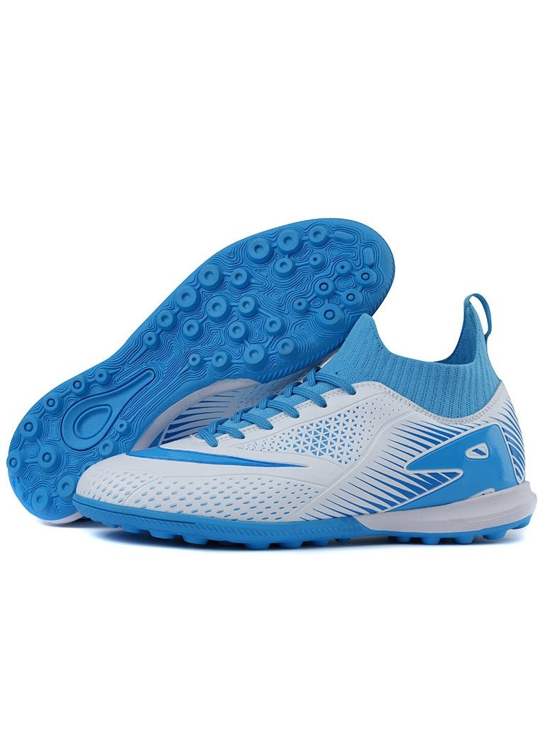 SKT Shiketro Football Lawn Sneakers, High-top Lace-up Football Shoes, Ball Control Uppers For Men And Women, Breathable And Non-Slip Professional Football Shoes  - Image 1