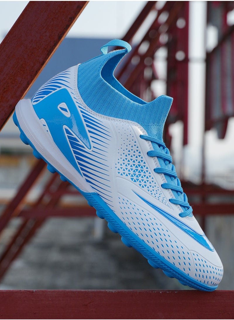 SKT Shiketro Football Lawn Sneakers, High-top Lace-up Football Shoes, Ball Control Uppers For Men And Women, Breathable And Non-Slip Professional Football Shoes  - Image 3