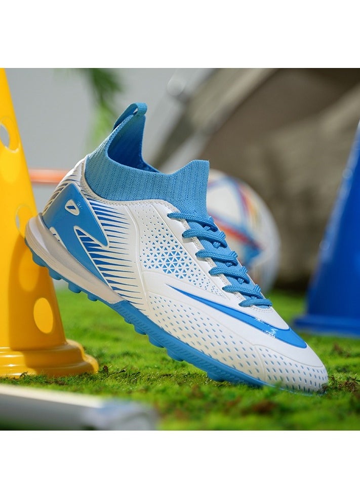 SKT Shiketro Football Lawn Sneakers, High-top Lace-up Football Shoes, Ball Control Uppers For Men And Women, Breathable And Non-Slip Professional Football Shoes  - Image 4