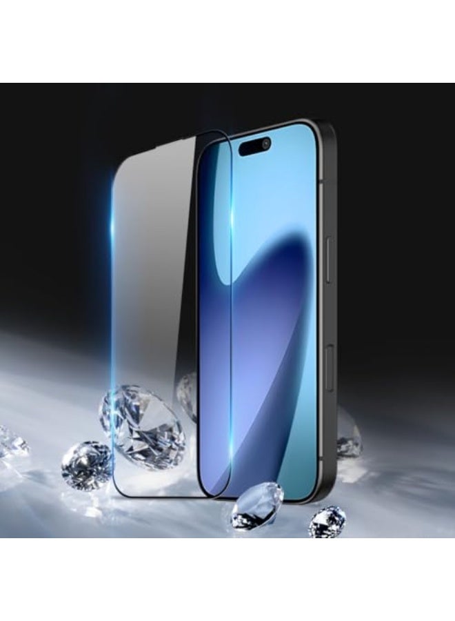 AQUILUX Glass screen protector for iPhone 17 Pro Max made of transparent tempered glass with full edge-to-edge adhesive for iPhone 17 Pro Max from Imodel(2PCS) - Image 2