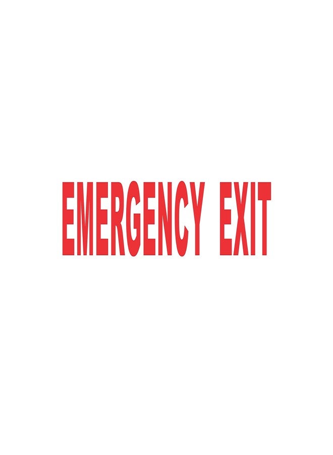 Dixies Decals Emergency Exit Window/Door Decal Sticker 6.5" X 1" - Image 1