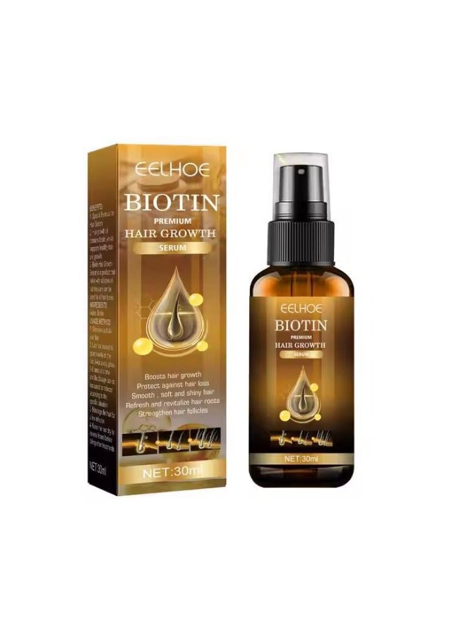 EELHOE Hair Growth Spray, Biotin Thickening Herbal Serum, Anti-hair Loss Hair Care Oil