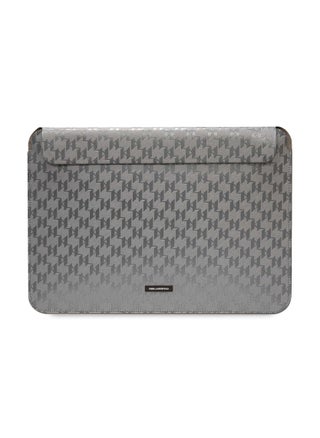 Saffiano Mono Plaque Computer Sleeve 14inch / Secure Closure / Precision Fit / Durability / High-Quality Material / Unique Design - Gray - pzsku/ZB558789C47A15FFD1632Z/45/1746686320/de8007ad-9c35-4f7a-a263-d68664435f7d