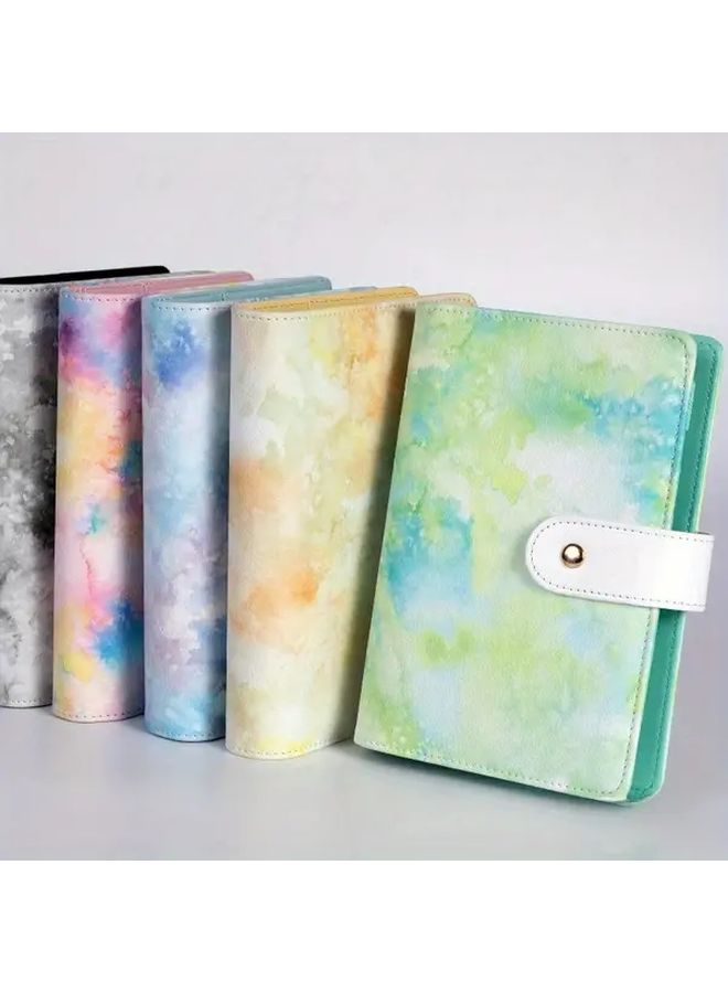Blue Budget Binder with Cash Envelope Pockets and 12 Zipper Bags Monthly Expense Tracker Slim Wallet - Image 3