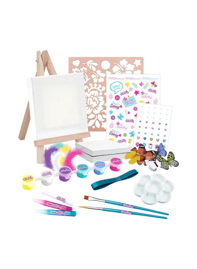 Hashtag My Craft Mini Canvas Paint Set (33 Pieces) - Image 3