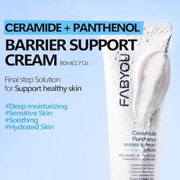 Fabyou Ceramide Panthenol Barrier Support Moisturizer 2.71 fl oz - Long-lasting Hydration & Soothing for Dry & Sensitive Skin, Strengthens Barrier with 8 Types of Hyaluronic Acid, Korean Skincare - Image 2