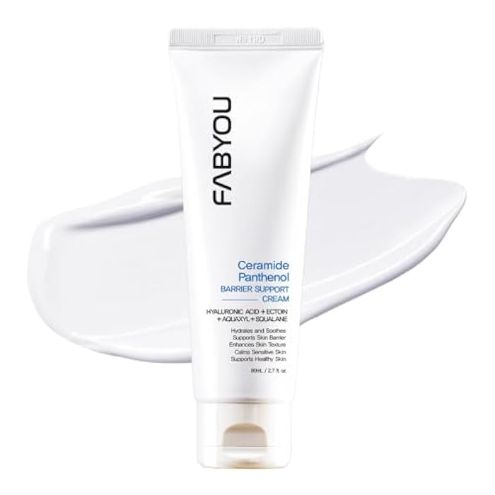 Fabyou Ceramide Panthenol Barrier Support Moisturizer 2.71 fl oz - Long-lasting Hydration & Soothing for Dry & Sensitive Skin, Strengthens Barrier with 8 Types of Hyaluronic Acid, Korean Skincare - Image 1