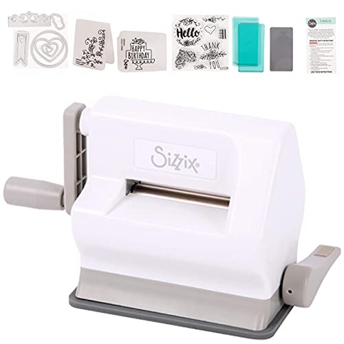 Sizzix Sidekick Starter Kit 661770 Portable Manual Die Cutting & Embossing Machine for Arts & Crafts, Scrapbooking & Cardmaking, 6.35 cm Opening, 2.5" Opening, White - Image 4