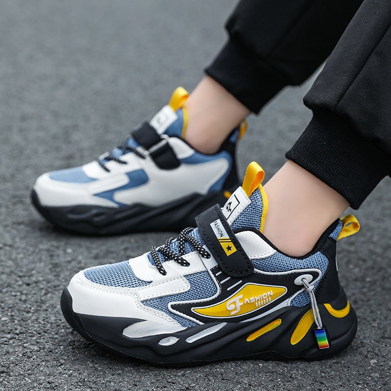 Mesh Sneakers Lightweight Flexible Sole Walking Shoes For Kids Indoor And Outdoor Activities - Image 1