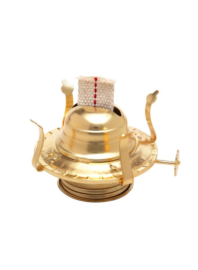 Creative Hobbies Brass Plated Oil Burner With Cotton Wick - Replacement For Antique Kerosene Lamps | 2 Pack - Image 4