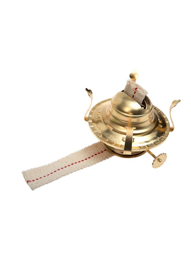 Creative Hobbies Brass Plated Oil Burner With Cotton Wick - Replacement For Antique Kerosene Lamps | 2 Pack - Image 2