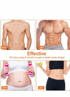Excefore Muscle Toner, Abdominal Toning Belt Fit for Body Arm - Abs Trainer Muscle Toner - EMS Muscle Stimulator - Electrical Muscle Stimulation Abs Stimulator at Home Office Gymnasium, 10 pcs Free Gel Pads  - Image 4
