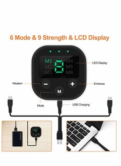 Excefore Muscle Toner, Abdominal Toning Belt Fit for Body Arm - Abs Trainer Muscle Toner - EMS Muscle Stimulator - Electrical Muscle Stimulation Abs Stimulator at Home Office Gymnasium, 10 pcs Free Gel Pads  - Image 2