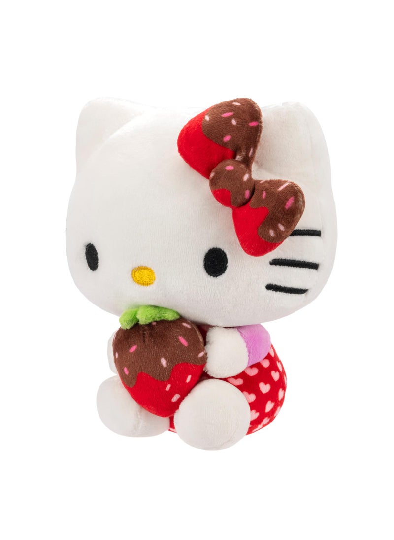 Jazwares Hello Kitty and Friends 8" Plush with Chocolate Covered Strawberry - Officially Licensed Sanrio Product - Cute Soft Doll Stuffed Animal Toy - Easter Basket Stuffer Gift for Kids, Boys, Girls - 2+  - Image 4