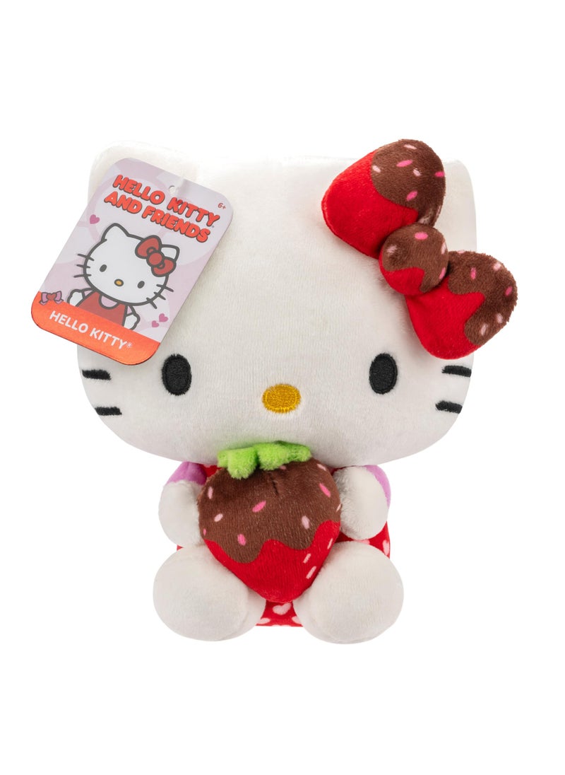 Jazwares Hello Kitty and Friends 8" Plush with Chocolate Covered Strawberry - Officially Licensed Sanrio Product - Cute Soft Doll Stuffed Animal Toy - Easter Basket Stuffer Gift for Kids, Boys, Girls - 2+  - Image 1