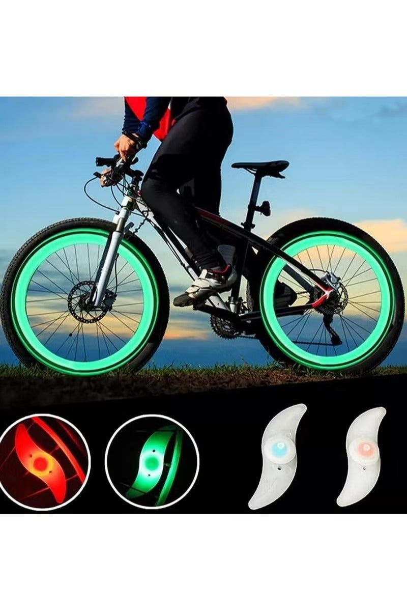 4 Pack Bike Spoke Lights, LED Bike Wheel Lights Keep Safe Decorations with 3 LED Flash Modes - Image 5