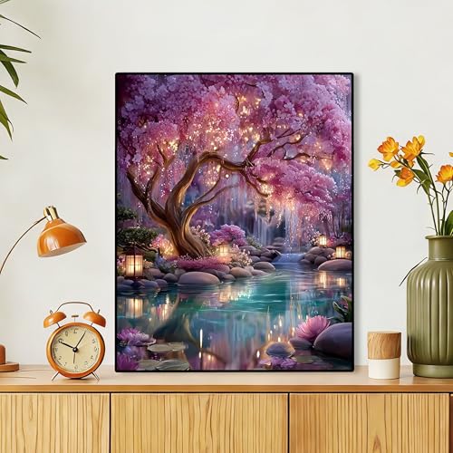 Ycydilirab Dream Tree Paint by Numbers Kits for Adults Paint by Number AdultTree Canvas Paint by Numbers for AdultsDrawing Colorful Paintworks Artwork for Adult Home Wall Decoration and Gifts16x20inch - Image 3