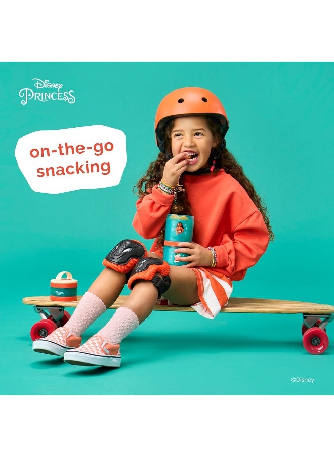 Whiskware Whiskware Containers for Toddlers and Kids 3 Stackable Snack Cups for School and Travel, 1/3 cup+1 cup+1 cup, Moana  - Image 5