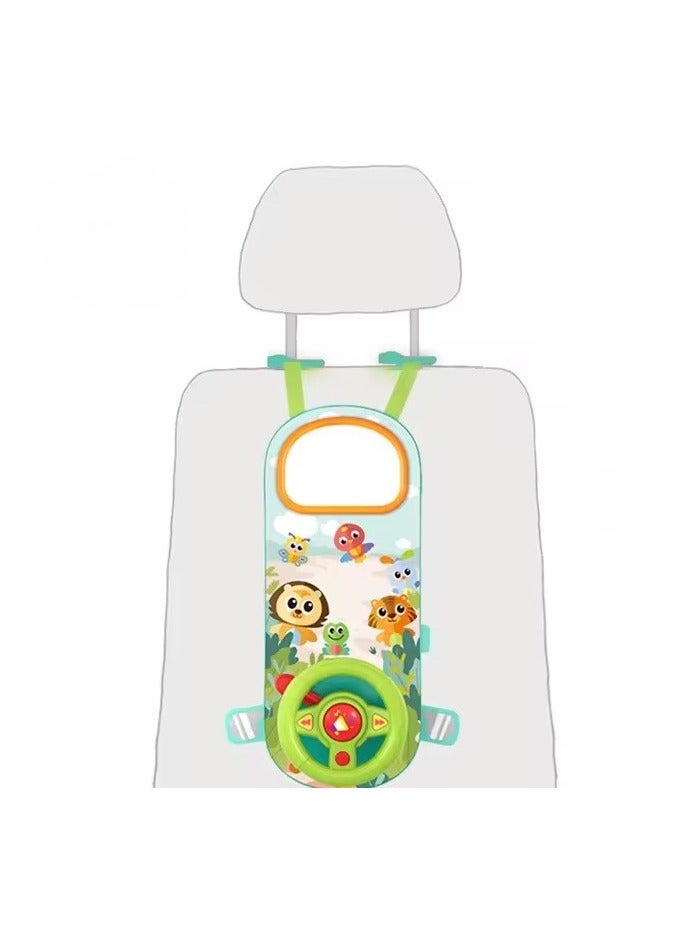 bellanina Car Seat Steering Wheel Toy with Music, Lights, and Driving Sounds for Engaged Trave  - Image 3